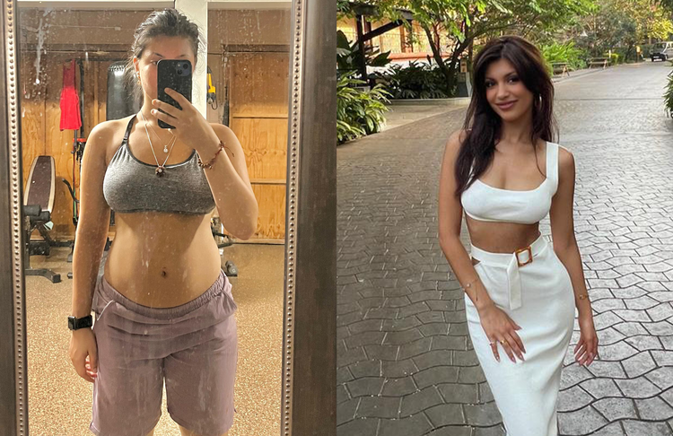 Ashta's personal transformation, before and after using wearable data for fat loss